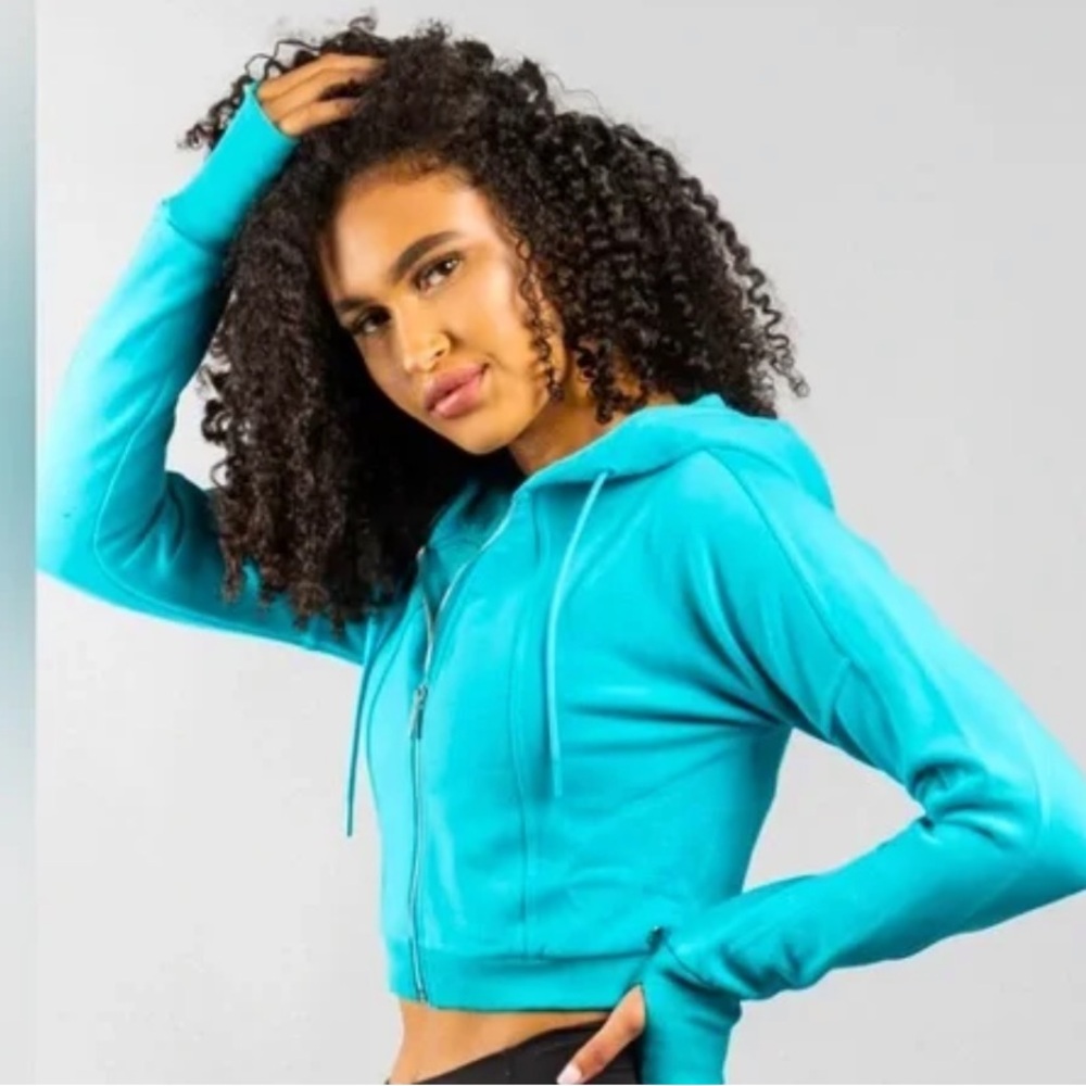 Buffbunny SET: Core Crop Jacket + Luna Leggings in Bora Bora - NWOT
